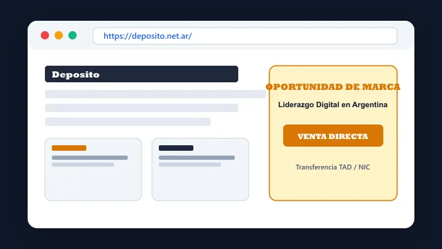 Modelo de aplicación comercial y proyectos digitales para deposito.net.ar